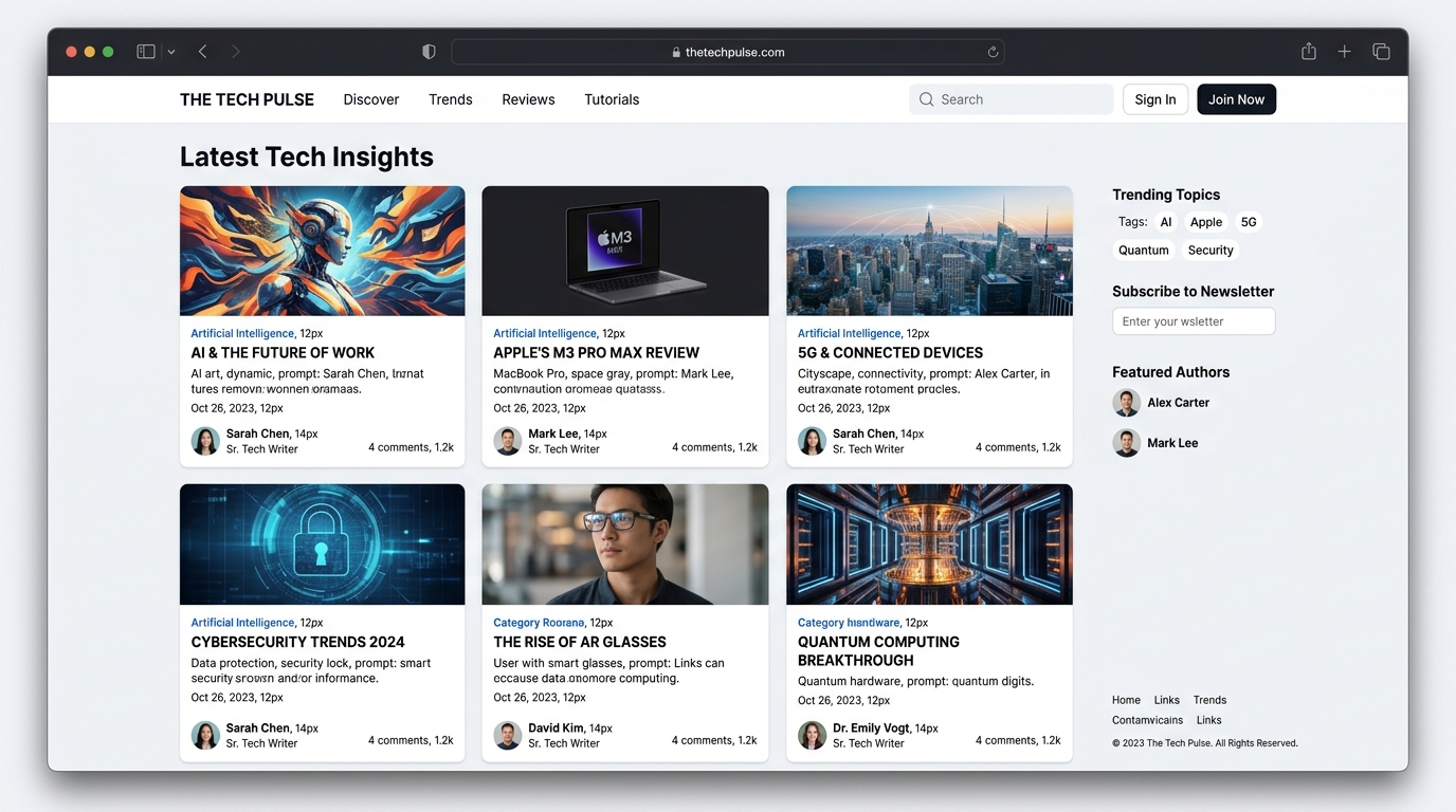 Tech Blog Platform